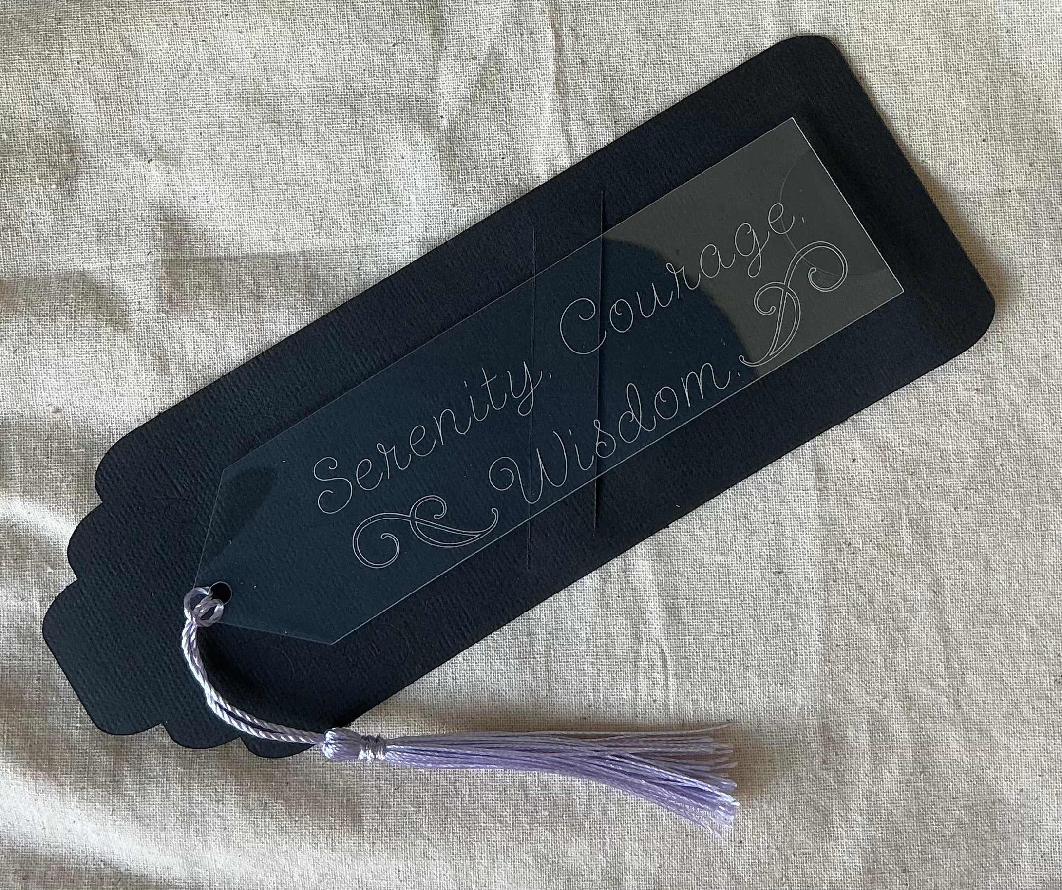 Serenity. Courage. Wisdom. - Engraved Bookmark Vol. I