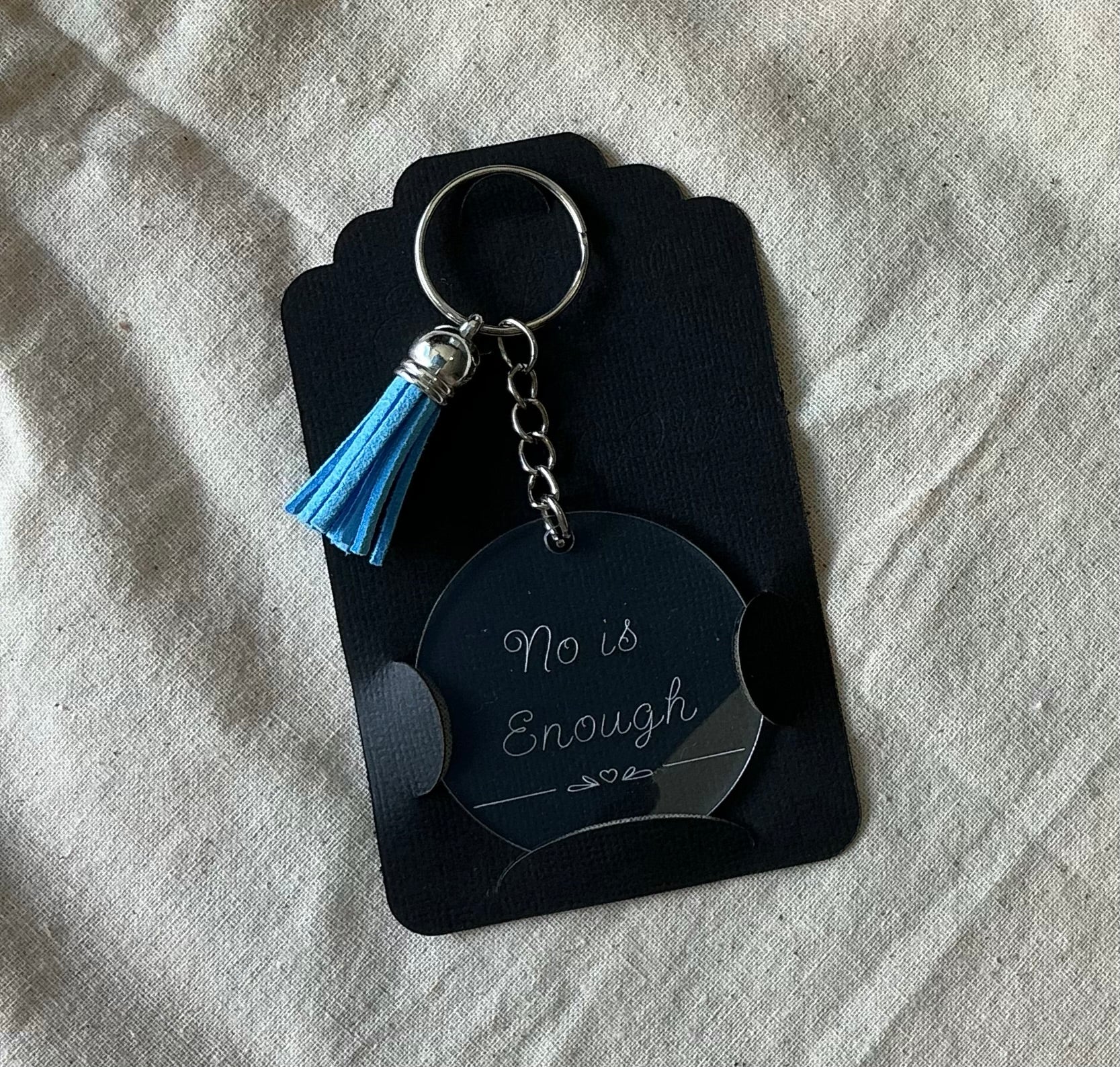 No is Enough - Engraved Keychain Vol. I