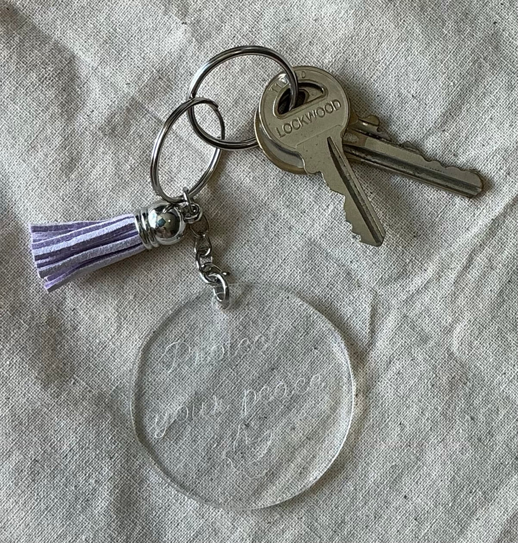 Protect your peace - Engraved Keychain Vol. I