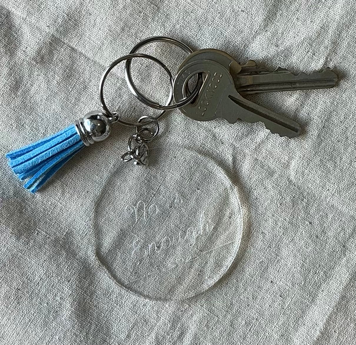 No is Enough - Engraved Keychain Vol. I