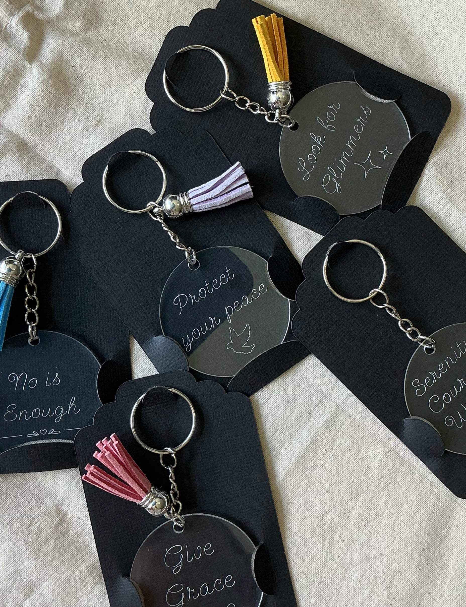 Protect your peace - Engraved Keychain Vol. I